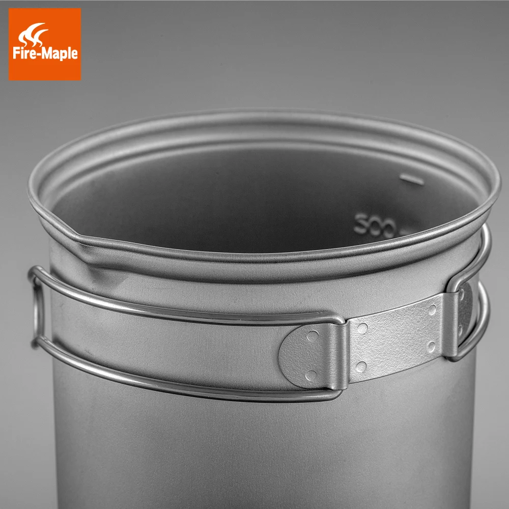 Походный горшок Fire Maple SnowTi 1 портативный Снежный титановый котелок 0 65 л