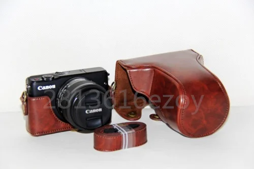 Кожаный чехол для Canon EOS M10 M100 защитная Наплечная Сумка в стиле ретро цифровой