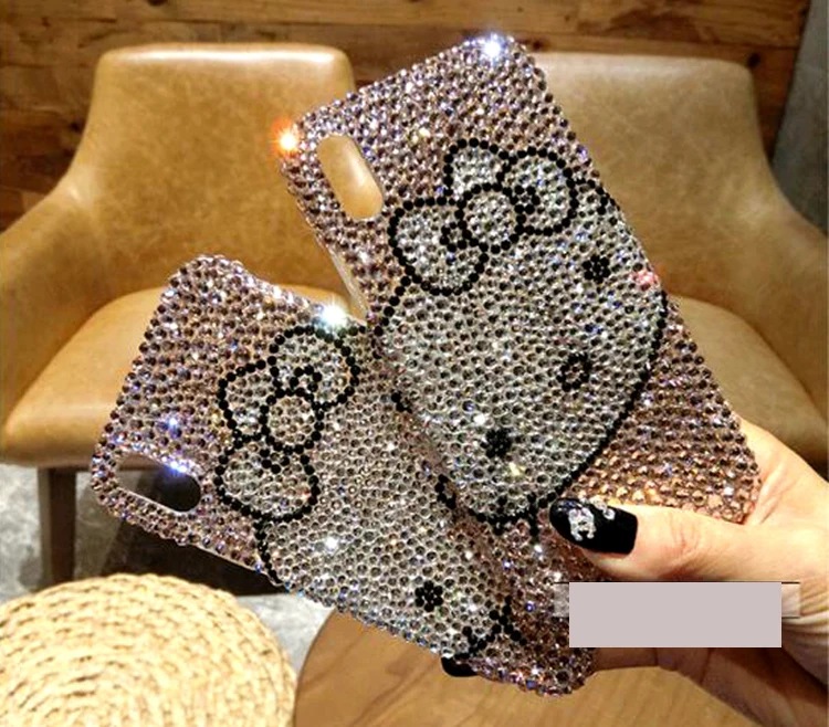 For Nokia 3 5 6 8 9 2018 Hello kitty Full Rhinestone Case Diamond cove |