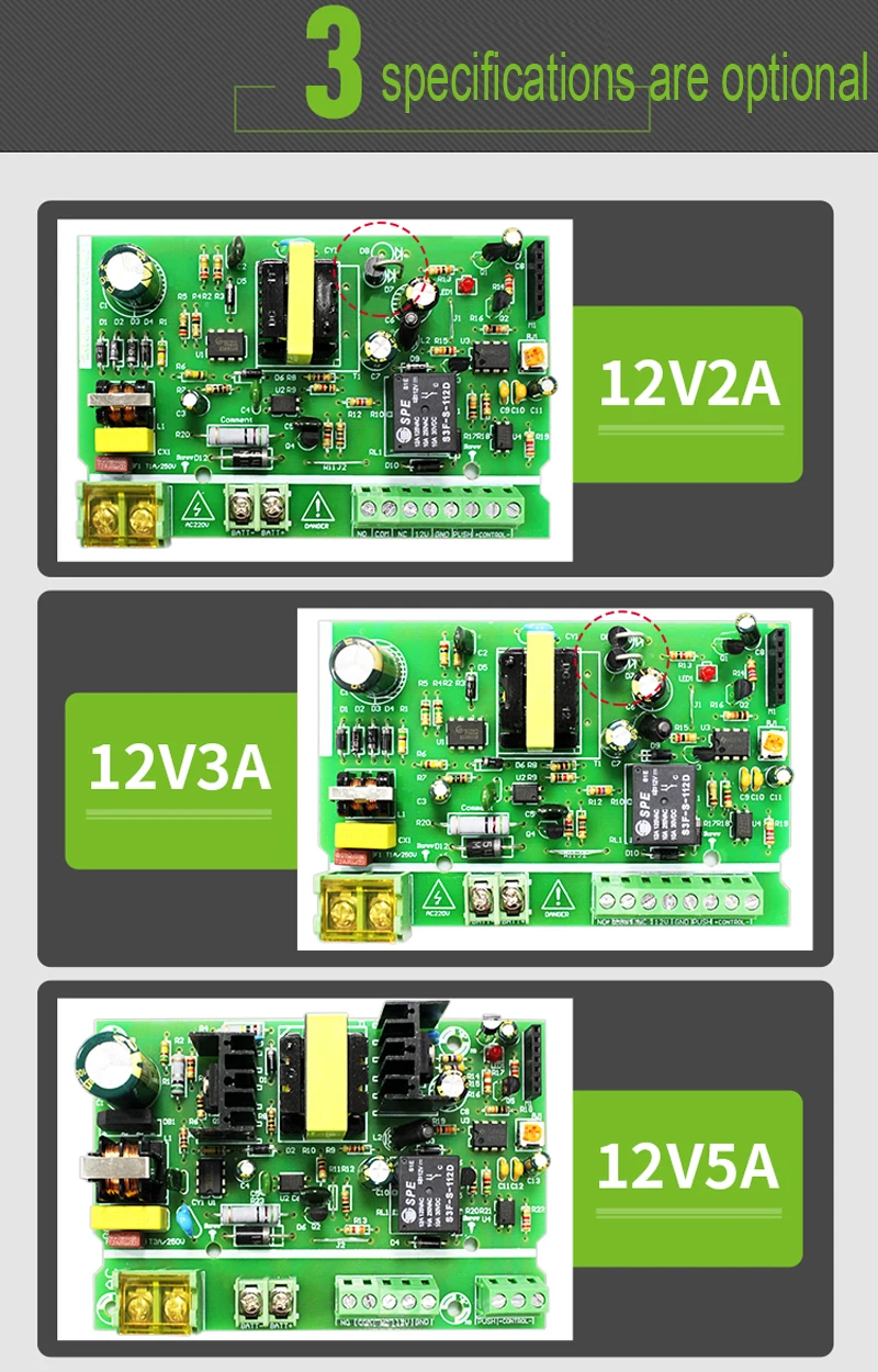 Система контроля допуска к двери переключатель питания DC 12V 3.5A 5A AC 90~ 260V для отпечатков пальцев машина контроля доступа