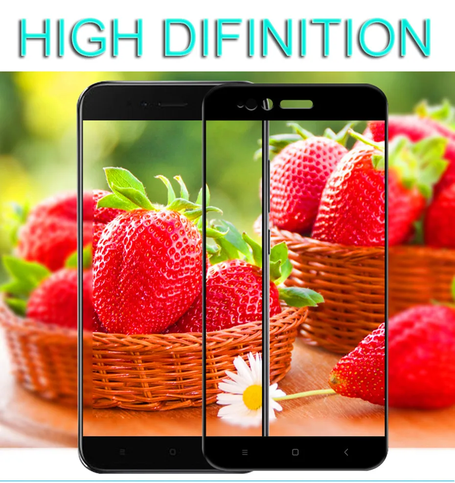 9H 2.5D Защитное стекло для xiaomi a1 полное покрытие защита экрана закаленное 5x Mi