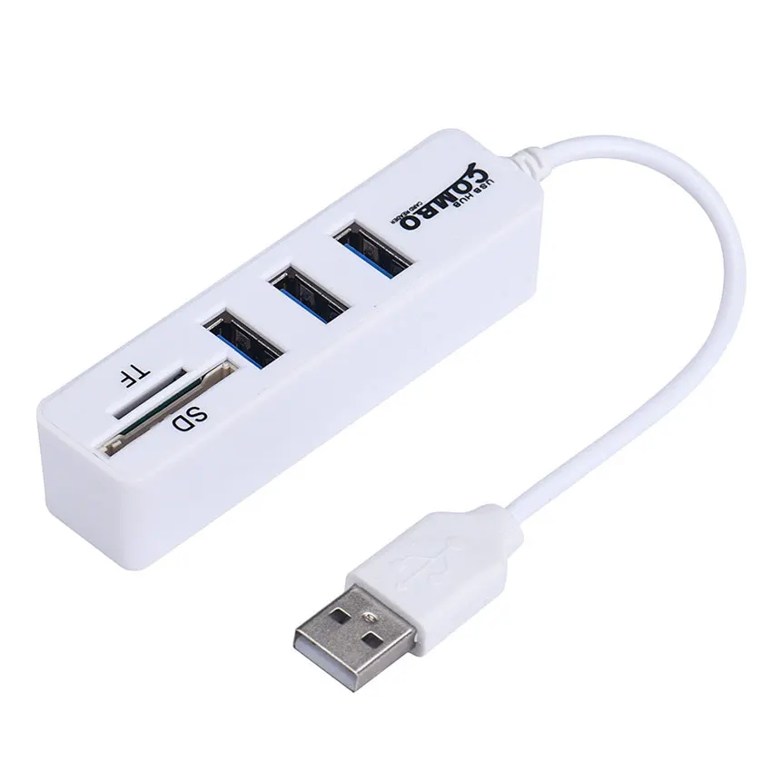 2 в 1 комбинированный Супер Скоростной Usb 0 3 Портовый разветвитель Hub + кардридер