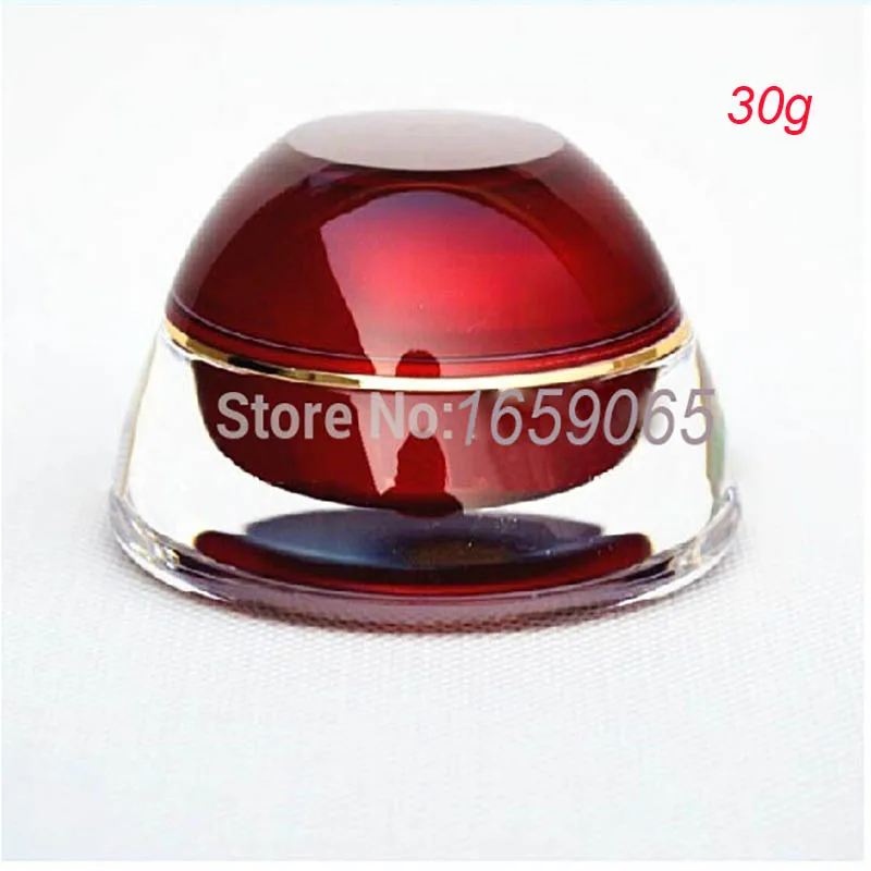 

30g red pagoda shape acrylic cream bottle eyecream jar Cosmetic Packaging Cosmetic Jar