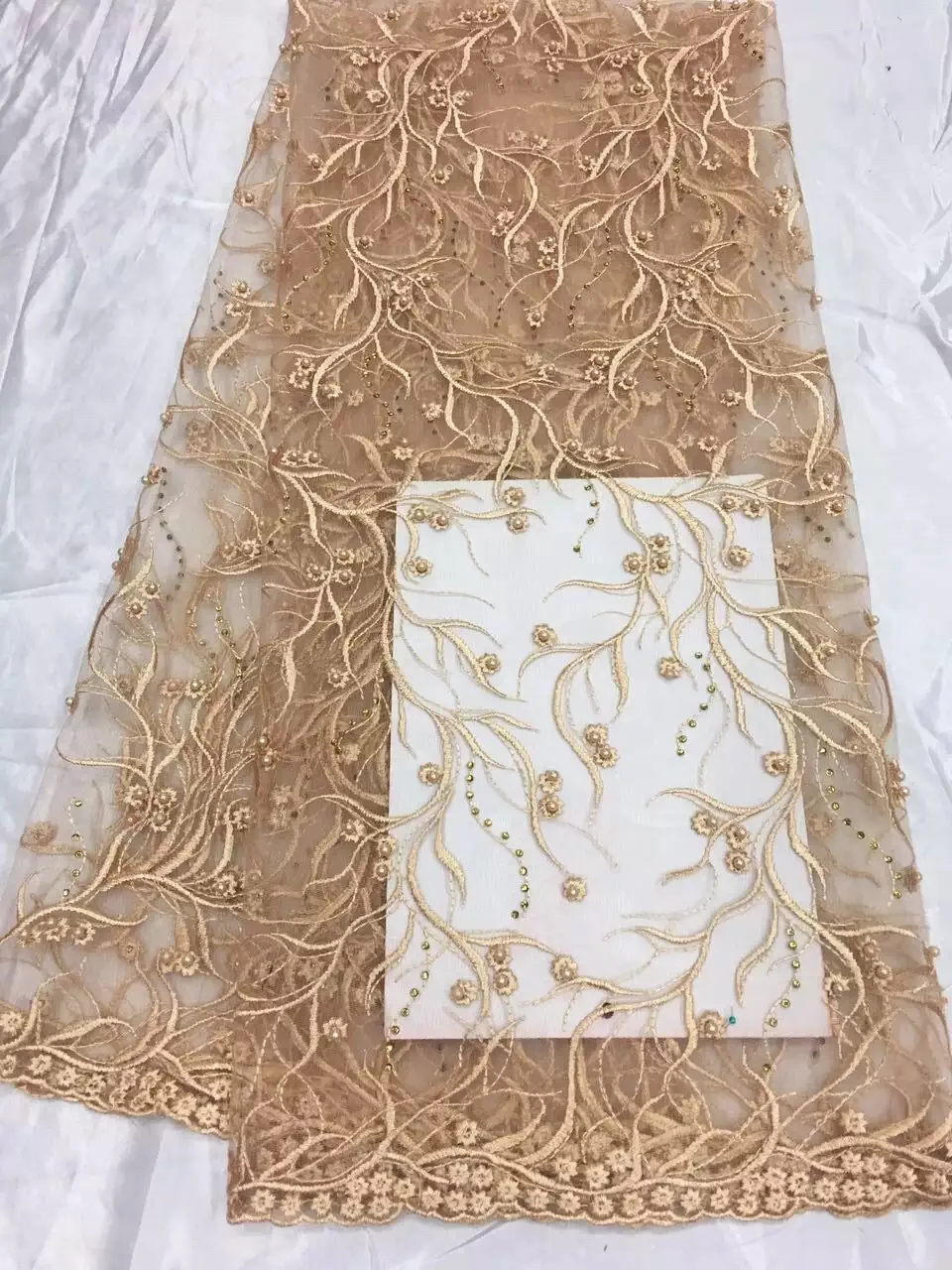 Бесплатная Доставка Вышитые Тюль Кружева Французский Чистая Кружевной Ткани Для