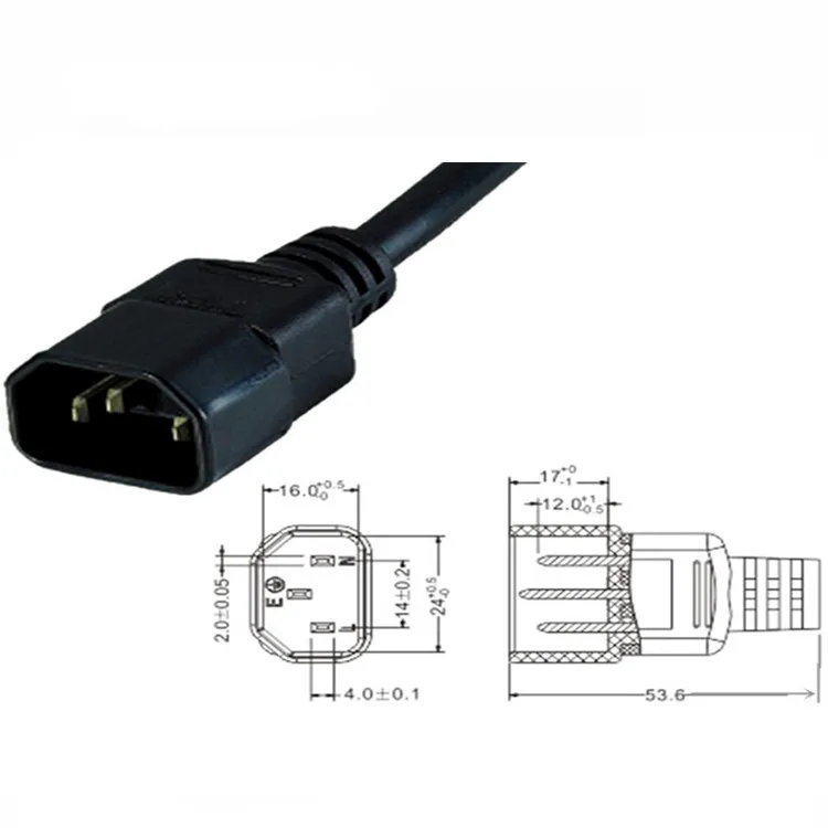 Шнур питания IEC 320 C14 C7 для PDU распределительного шнура C13 монитора кабелей