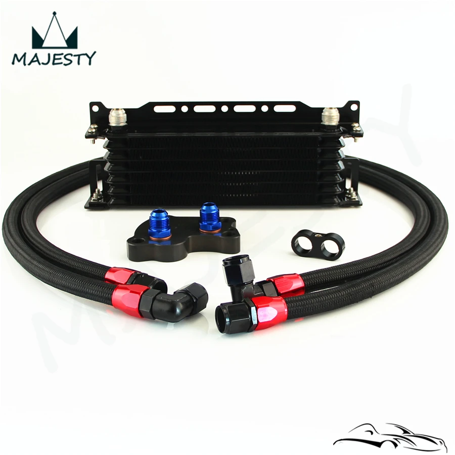 Подходит для B MW Mini Cooper S R53 7 рядный масляный охладитель w/кронштейн + фильтр