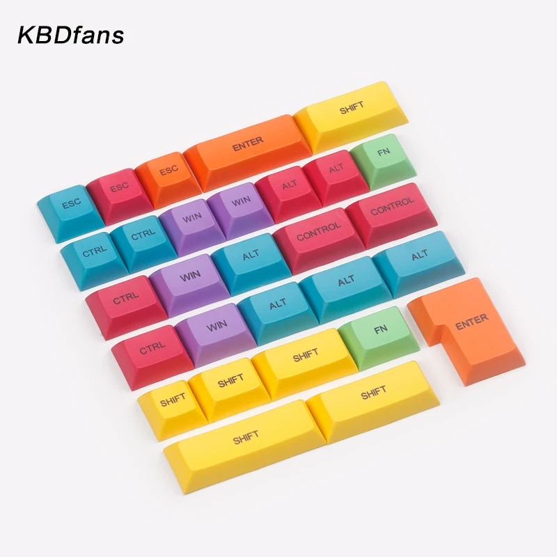 Pbt dsa keycap dye subbed colorful keycaps модификатор для diy игровой механической клавиатуры