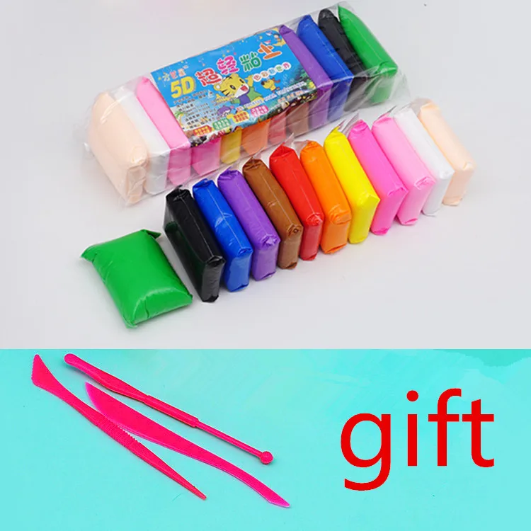 12 шт./партия мягкая игрушка-Пластилин полимерная глина пластилин сушка воздуха