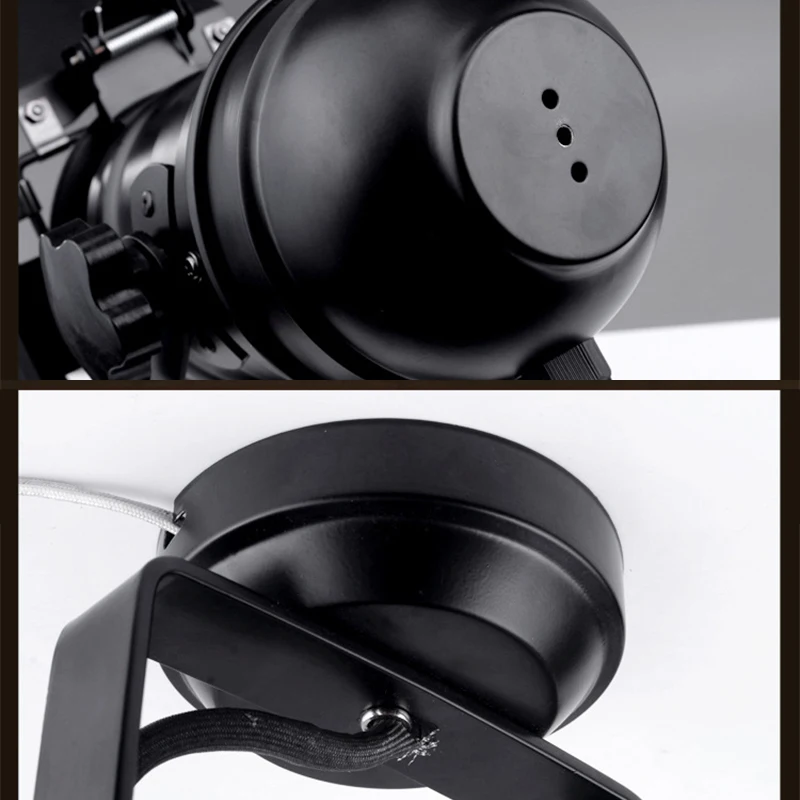 $12.74 E27 Vintage celling iron lamp Industrial Light Retro Lamp Adjustable 4 Leaf for Clothes store Coffee Bar Loft style Fixture DA