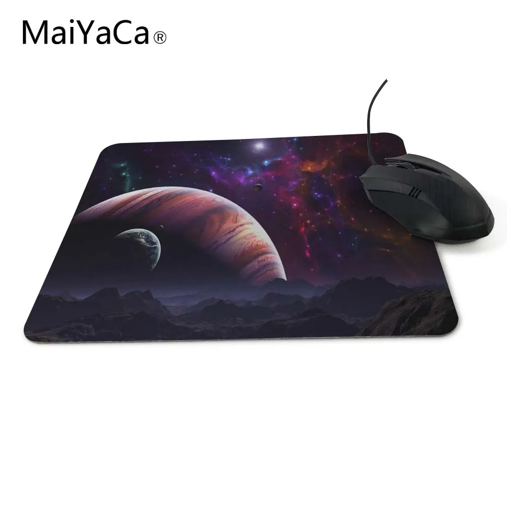 Космическое небо красота Противоскользящий коврик для мыши 180x220x2 мм 250x290x2 мм коврик классный дизайн компьютерный Противоскользящий Настольный коврик игровой коврик - Цвет: 20x25cm