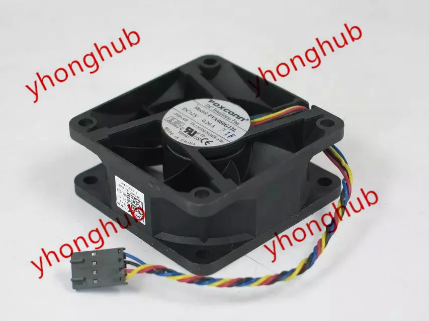 Серверный охлаждающий вентилятор FOXCONN PVA060G12L P00-AB DC 12 В 0.20A 60x60x25 мм