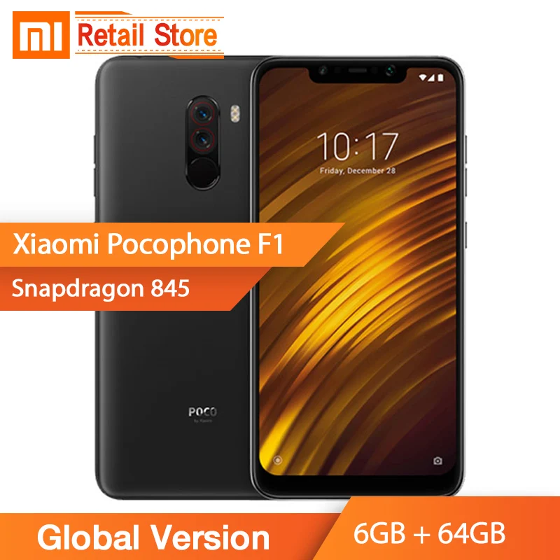 В наличии глобальная версия Xiaomi PocoPhone F1 6 GB 64 Snapdragon 845 18 '