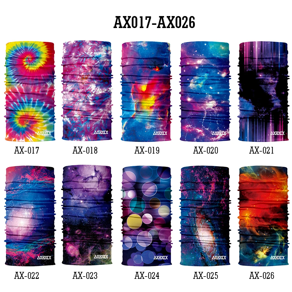 3D бесшовные гетры шеи бандана трубчатые Волшебные шарфы полный маска Cosmic повязка