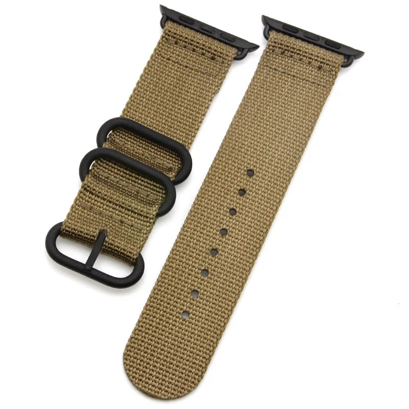 Ремешок для Apple Watch Band 42 мм 38 нейлоновый сменный Браслет с металлической застежкой