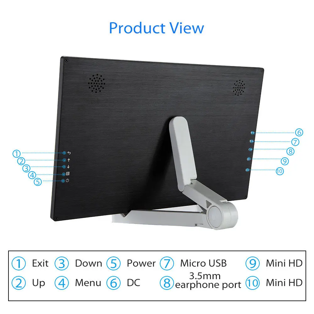 Eyoyo 13 дюймов 2560x1600 Высокая Разрешение 178 градусов IPS Мониторы с двойной HD Вход