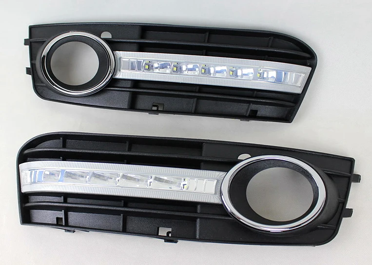 2014 New 1 Set DRL LED Driving Daytime Running Lights Led Lamp for Audi A4 L B8 2009-2012 2011 2010 High power Super bright | Автомобили и
