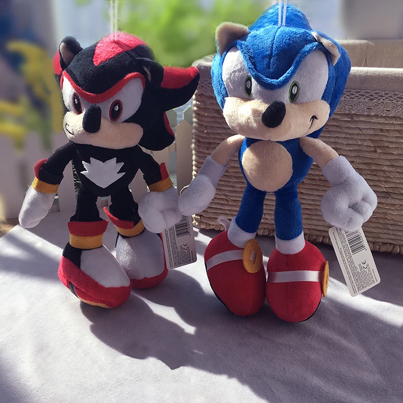 2 stijl 28 см Соник Knuffels Pop Blauw Shadow Соник плюш мягкие игрушки для Kinderen Kerst geschenken