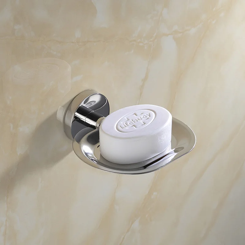 Soap Dish SUS 304, нержавеющая сталь, набор аксессуаров для ванной комнаты, хромированный полированный держатель для зубных щеток, держатель для бумаги, держатель для полотенец, аксессуары для ванной комнаты - Цвет: Soap Dish