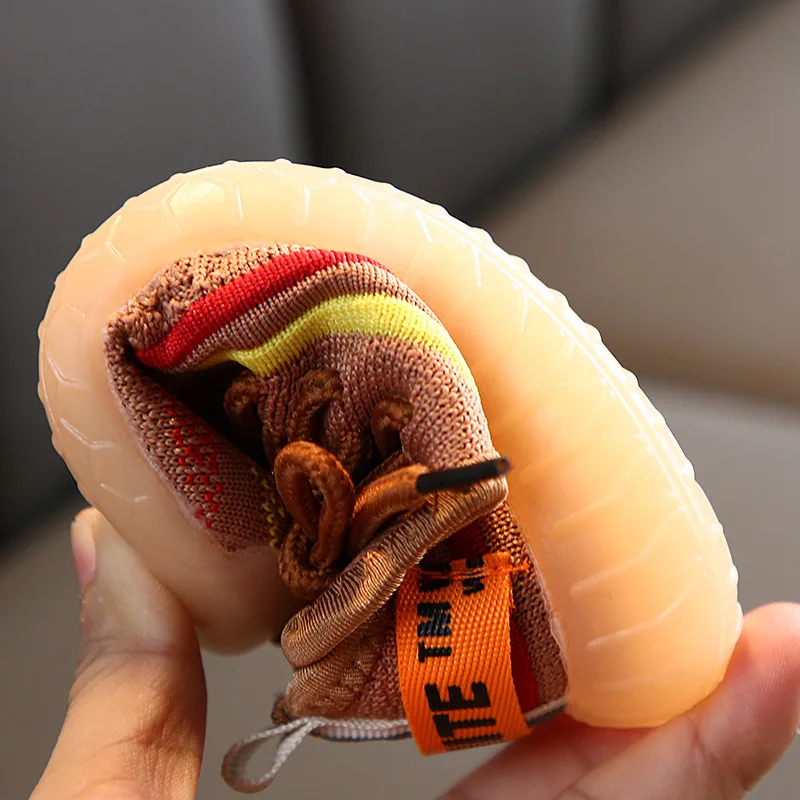 Детская мужские туфли 2019 Новый вразлёт плетение из дышащего сетчатого материала