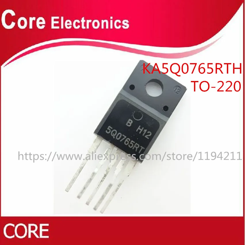 100 шт. KA5Q0765RTH KA5Q0765 5Q0765 0765 5Q0765RT IC FPS переключатель CTV TO 220F 5|Интегральные схемы| |