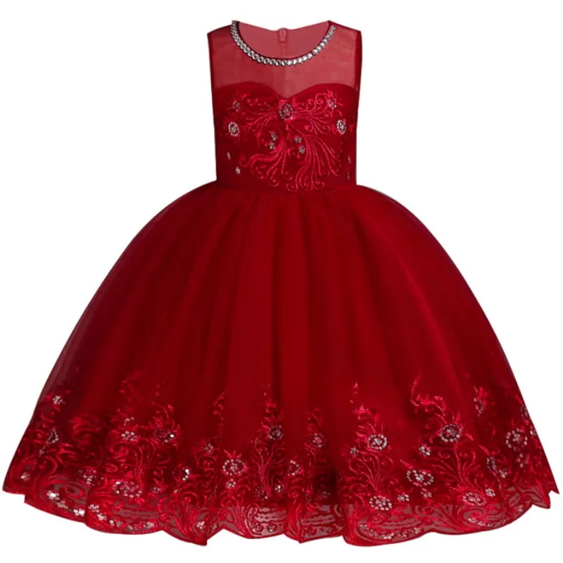 Girls summer dress Baby girls christmas princess Party wedding for children robe de noel fille kids dresses 3-15 | Детская одежда и