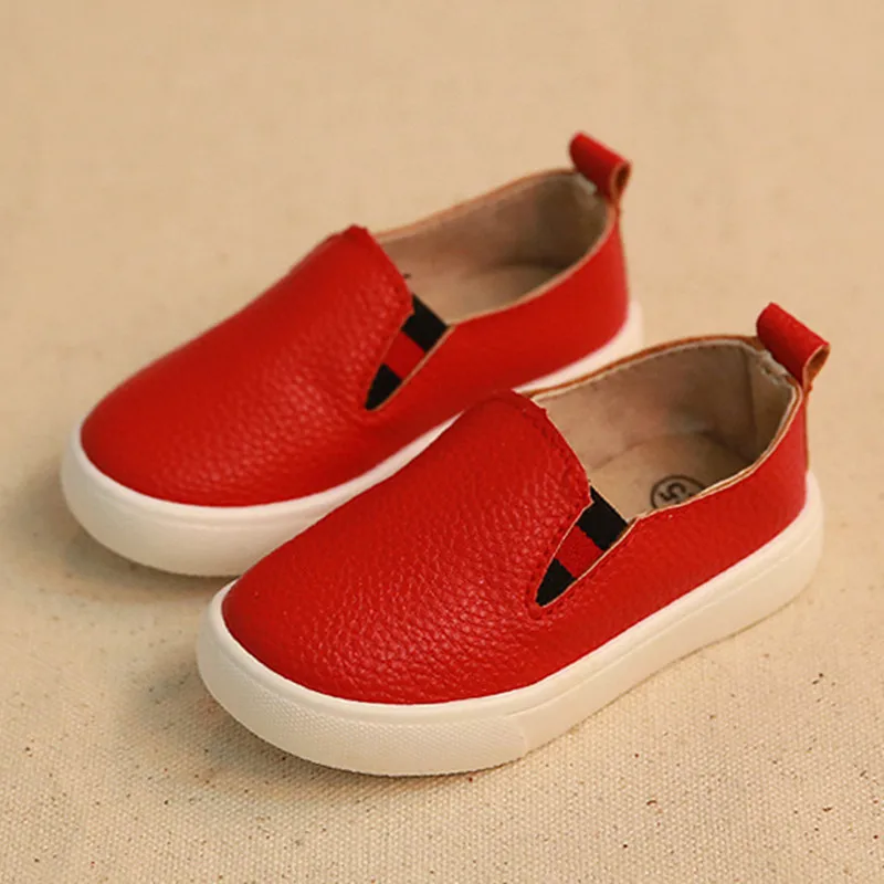 Akexiya для маленьких мальчиков девочек детская slip-on Лоферы женщин оксфорды на