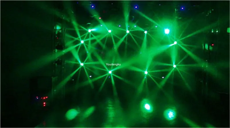 6 шт. dj party lights 25 Вт led moving head rgbw 4в1 вращающийся движущийся головной свет 4x25|Эффект