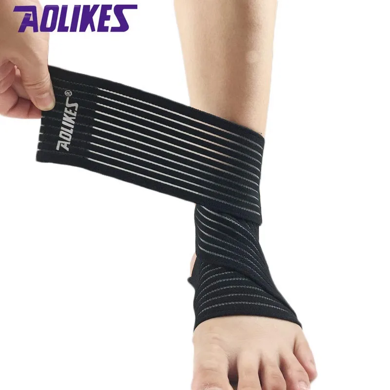Спортивная эластичная повязка на лодыжку AOLIKES 1 шт. для спортзала защита ног бедра