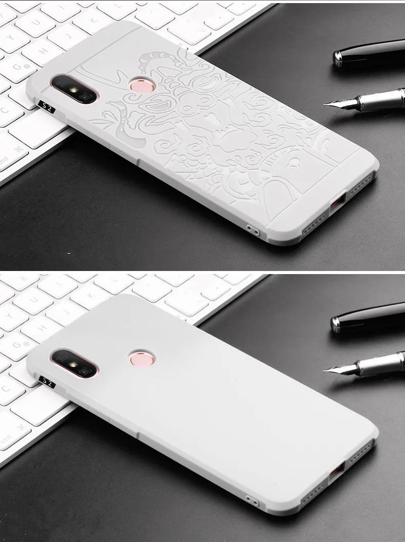 Для Xiao mi Red mi S2 чехол 3D Dragon Мягкий Силиконовый ТПУ чехол для телефона для Xiaomi mi 8 Pro 8 SE Max 3 Red mi Note 6 5 Pro Чехол