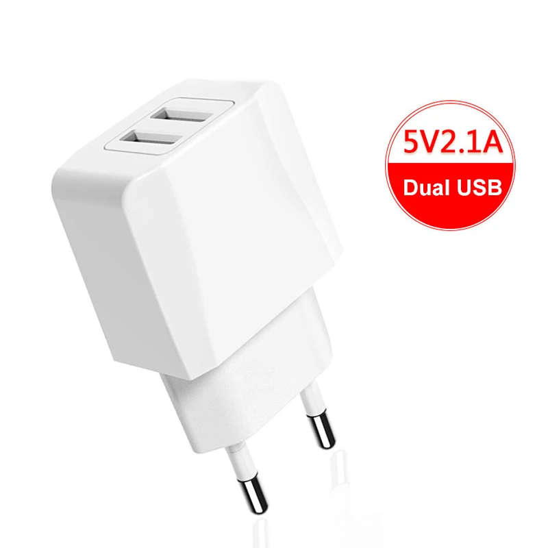 Дорожное зарядное устройство с двумя USB-портами 5 В 2 1 А | Мобильные телефоны и