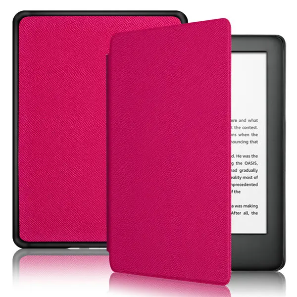 k2019 rose Чехол для amazon kindle, для amazon, новинка, kindle, 6 дюймов, для чтения электронных книг, откидной кожаный чехол с функцией пробуждения и сна - Цвет: k2019 rose