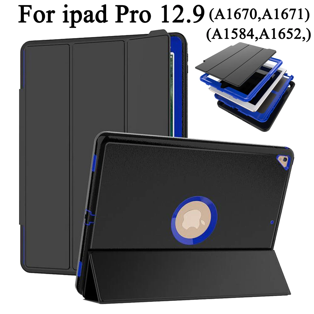 Чехол полностью защищающий телефон для iPad pro 12 9 2017 A1670 A1671 безопасный ударопрочный