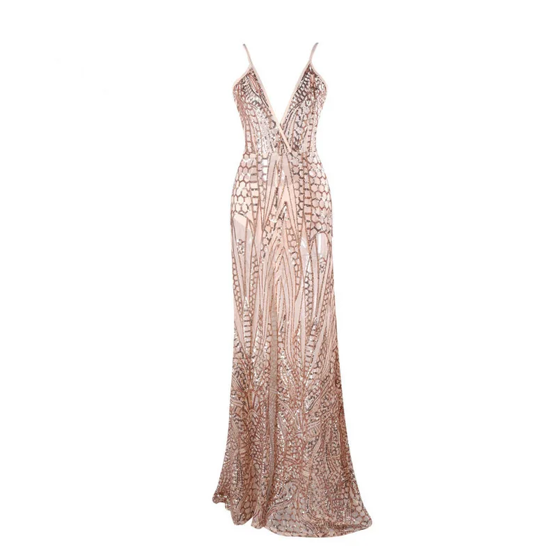 MUXU зеленое платье с блестками на бретелях открытой спиной vestidos robe femme длинное elbise