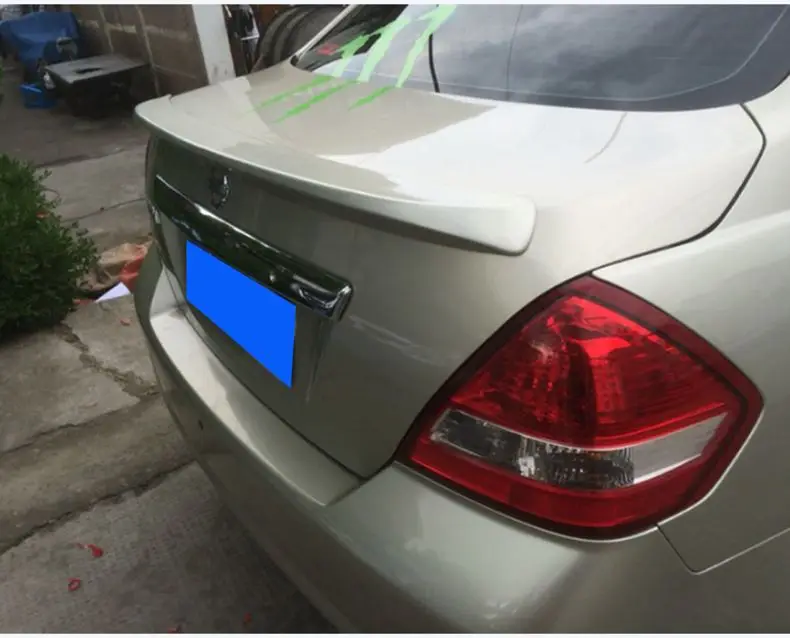 Используется для nissan tiida sedan спойлер 2005-2010 высокого качества ABS Материал
