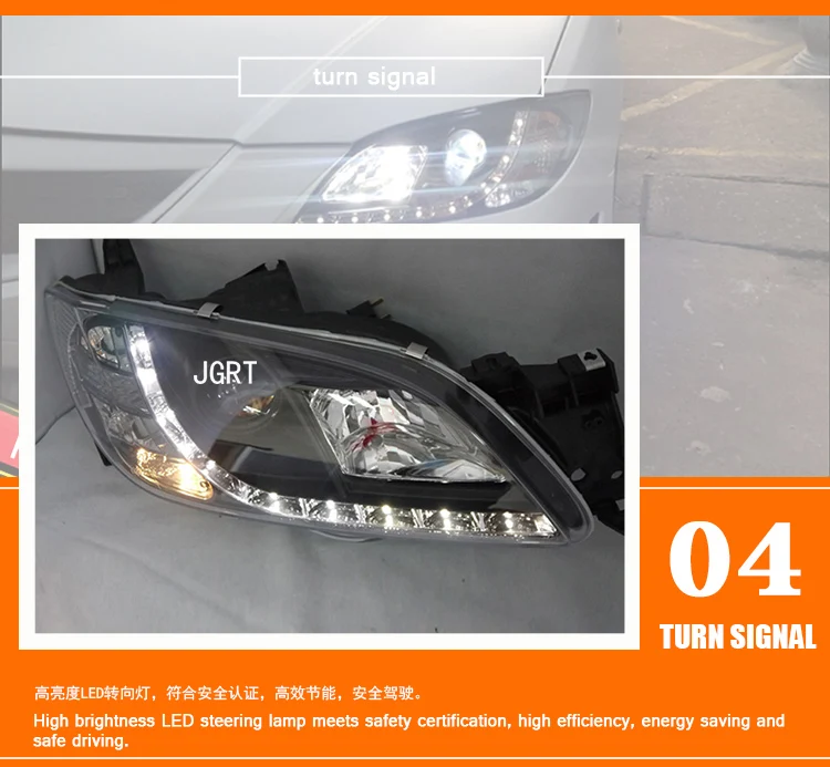 2 шт. автомобильный стиль светодиодный фары для Mazda 3 2006-2012 для головной лампы светодиодный DRL Объектив двойной луч H7 HID Xenon Биксеноновые линзы