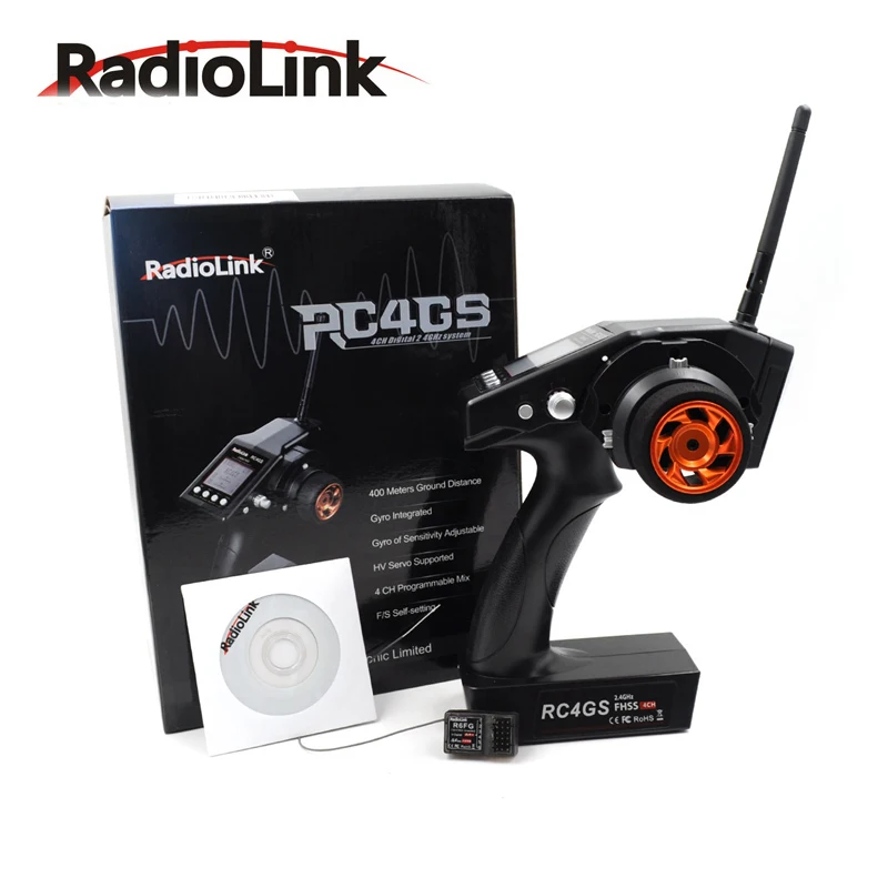 Бесплатная доставка оригинальный radiolink RC4GS 2 4G 4CH пистолет контроллер передатчика