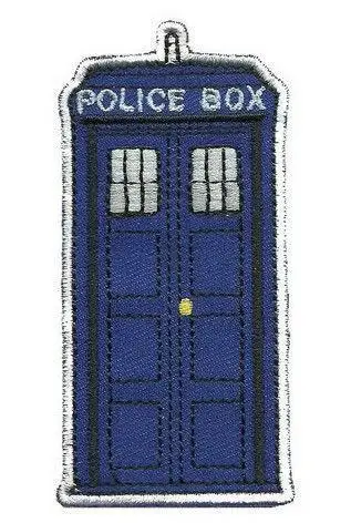 Горячая Распродажа полицейская коробка Doctor Who Tardis punk Аппликация в стиле