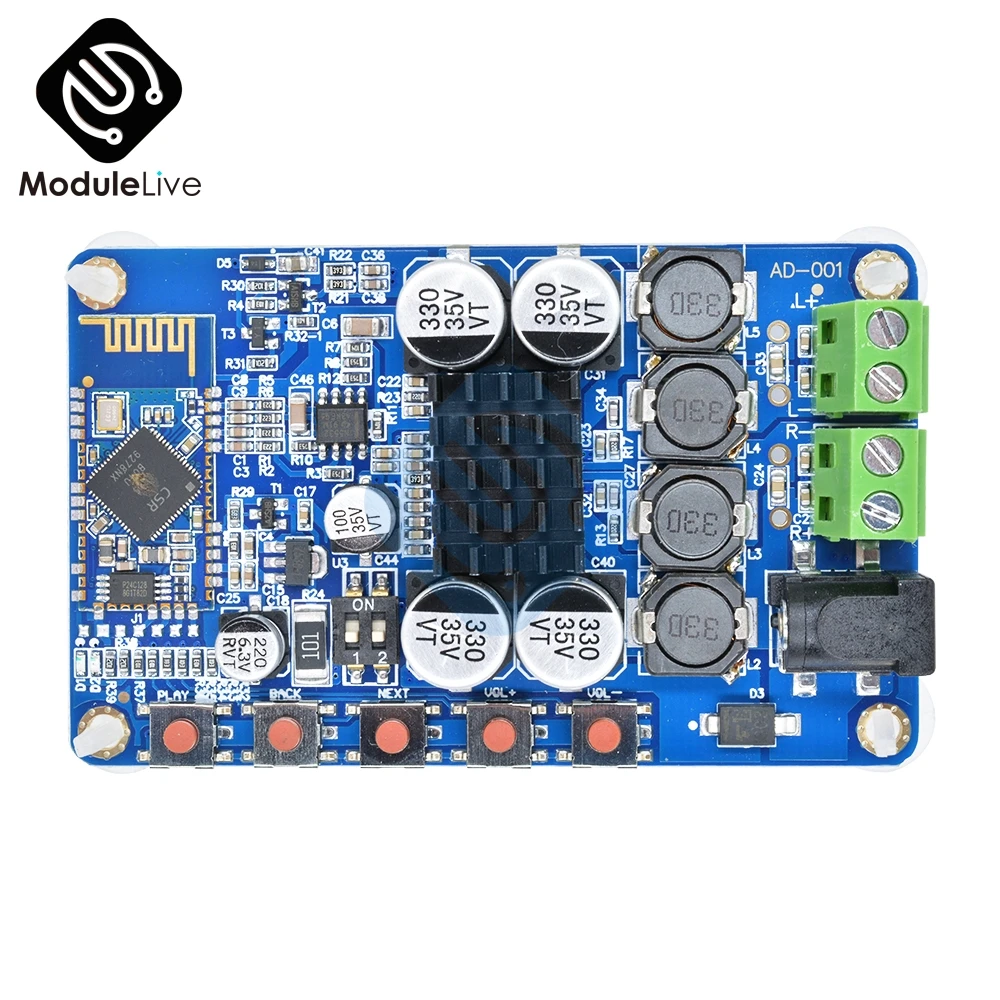 TDA7492P усилитель доска синий беспроводной Bluetooth 4,0 плеер модуль динамик аудио приемник Цифровой 8-25 В мощность 2X50 Вт Wifi