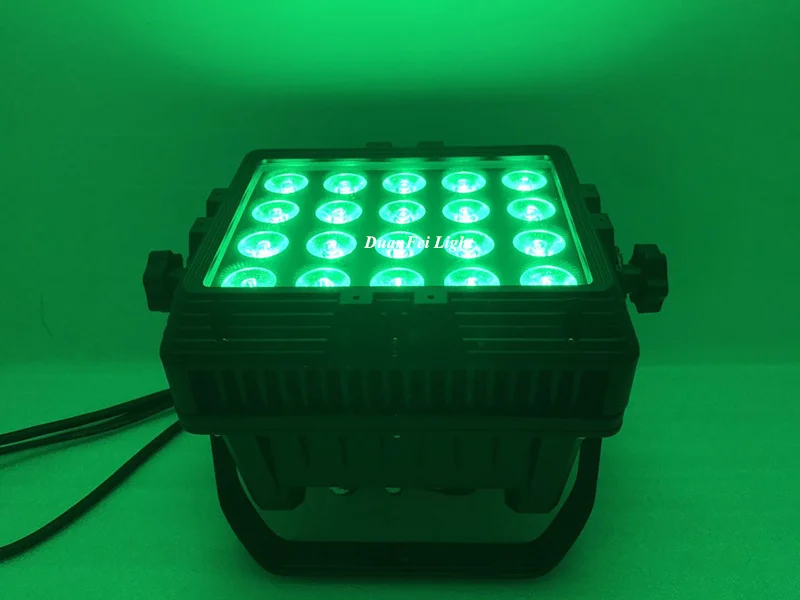 2 шт. 20x18 Вт led городское цветное освещение для мытья наружная настенная шайба rgbwa uv