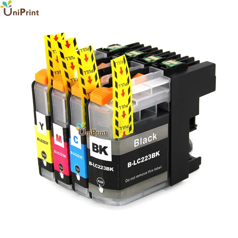 Совместимый с LC223 чернильный картридж Brother DCP-J562DW/MFC-J480DW/MFC-J680DW принтер lc225 lc227 чипом