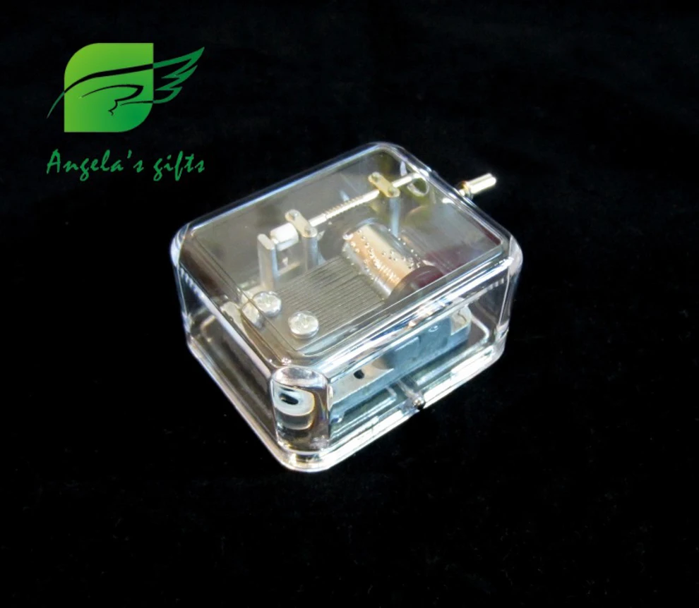 Прозрачная музыкальная шкатулка Музыкальная с изображением меха Элиза подарок