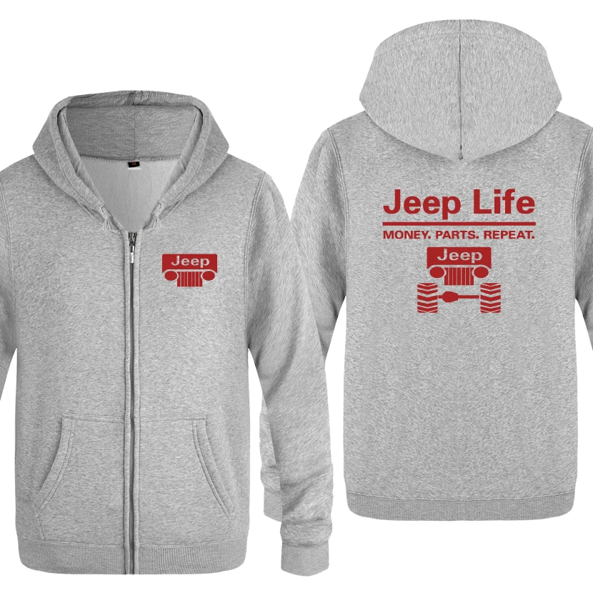 HUIY HOT Jeep Life-Money parts Repeat Новинка креативные толстовки мужские мужские флисовые толстовки с капюшоном на молнии кардиганы - Цвет: HUIY HOT