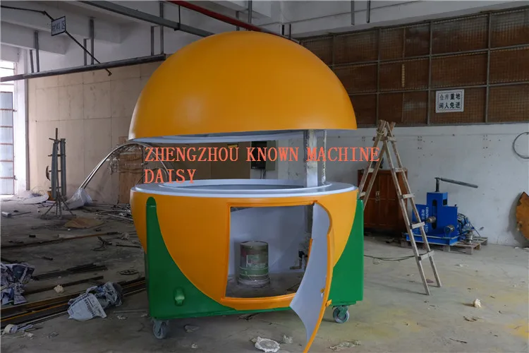 Коммерческий 4 колеса китайский Мороженое продуктовый фургон оборудование прицеп для еды