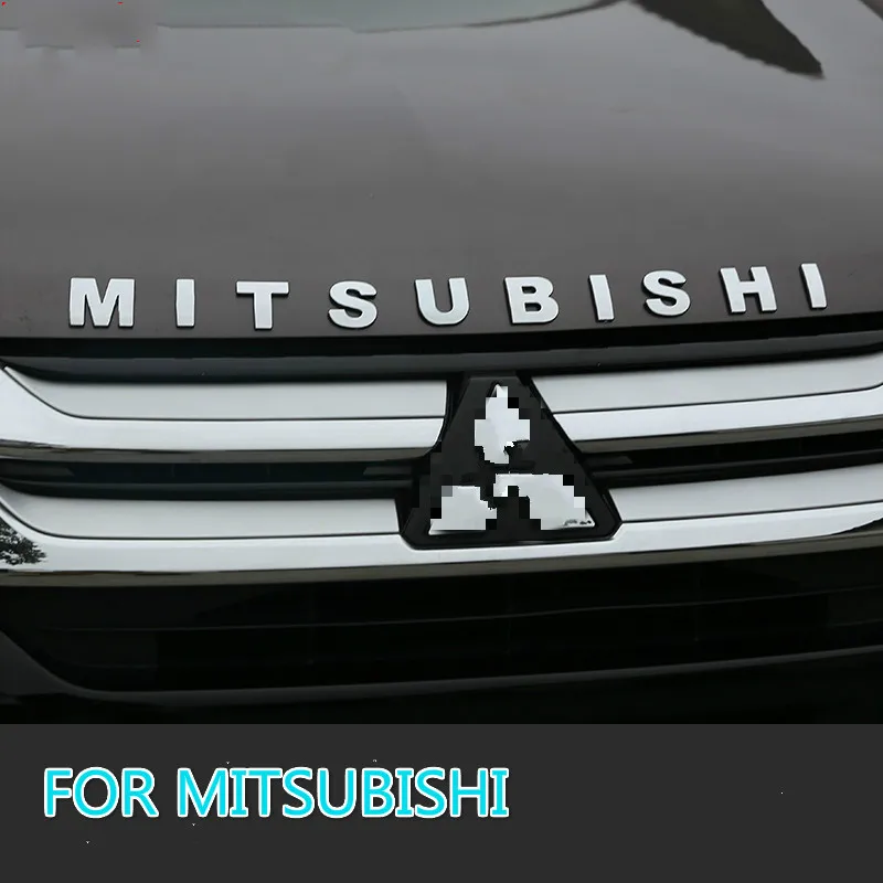 Для Mitsubishi Outlander хромированная Автомобильная 3D Эмблема с буквами на капюшоне