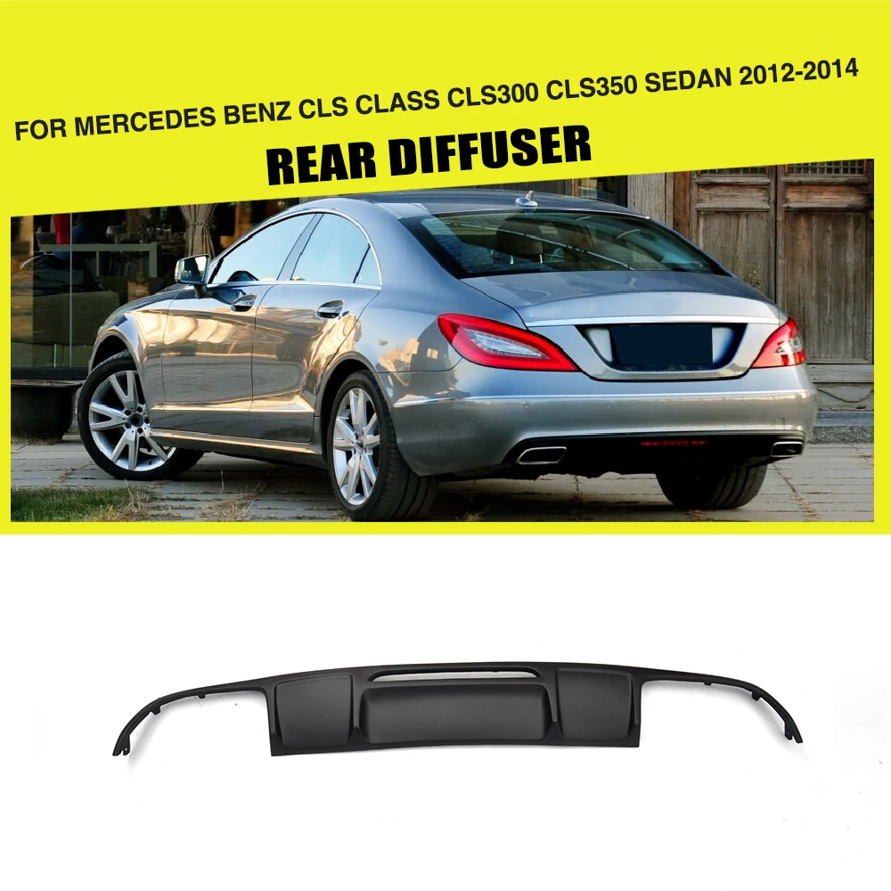 

Полипропиленовый диффузор для заднего бампера, спойлер для Mercedes Benz CLS Class CLS300 CLS350 Sedan 2012-2014