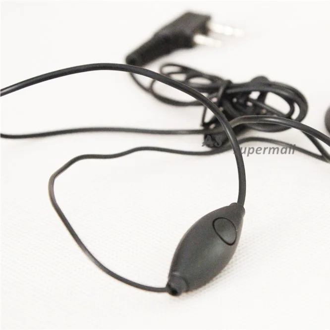 XQF 2pin 2 5 мм ушной крючок гарнитура для Kenwood BaoFeng UV 5R GT 3 82HP TYT Tonfa KG UVD1P двухстороннее