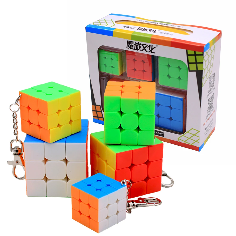 Набор для ключей Mini 3x3x3 Speed Magic Cube 5 шт. набор Moyu Mofang Jiaoshi MF3S 3x 3 Neo Cubo без наклеек с