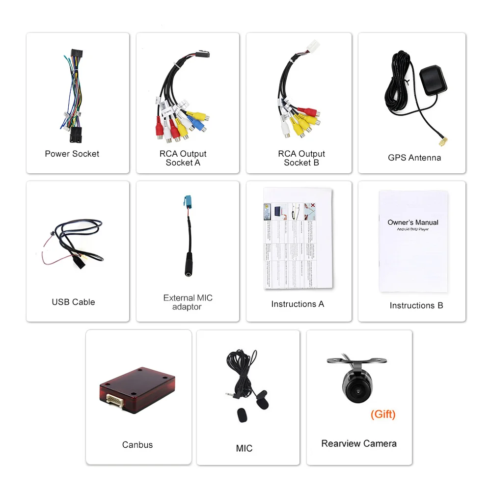 Eunavi 2 Din Android 8 1 2G Оперативная память автомобильный DVD плеер с gps навигатором стерео