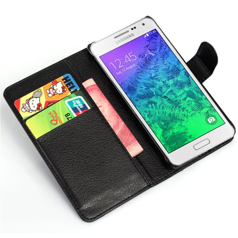 Модный чехол бумажник из искусственной кожи для Samsung Galaxy Alpha G850F G850Y Alfa с