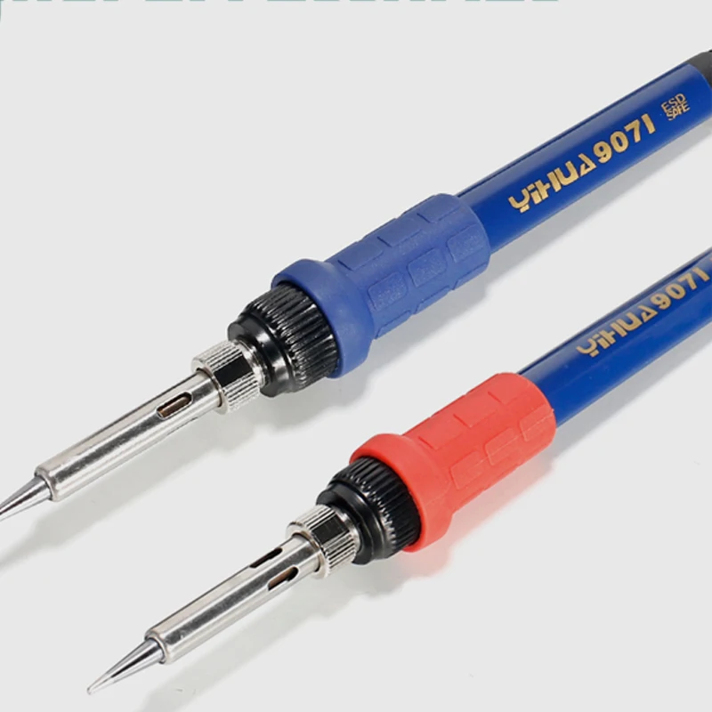 YIHUA 907I 75 Вт для обогревателя Hakko паяльник с Голубой Ручкой Инструменты для ремонта Gran Potencia Soldador Para YIHUA 995D ПАЯЛЬНЫЕ НАКОНЕЧНИКИ